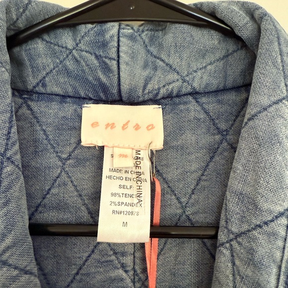 Entro Blue High Waist Shorts - Picture 4 of 4